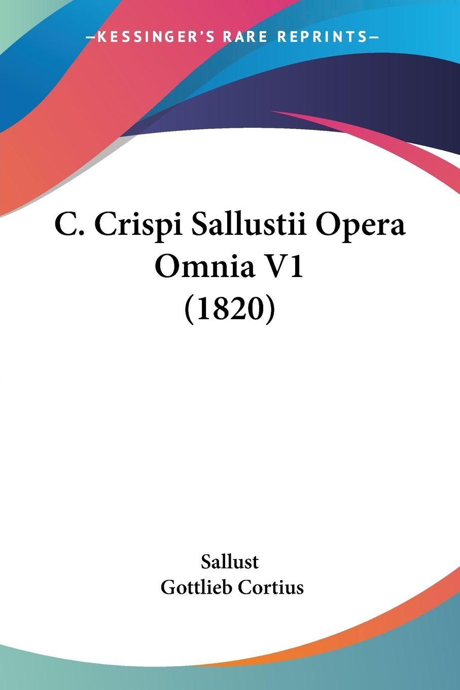 Vorderes Coverbild C. Crispi Sallustii Opera Omnia V1 (1820)