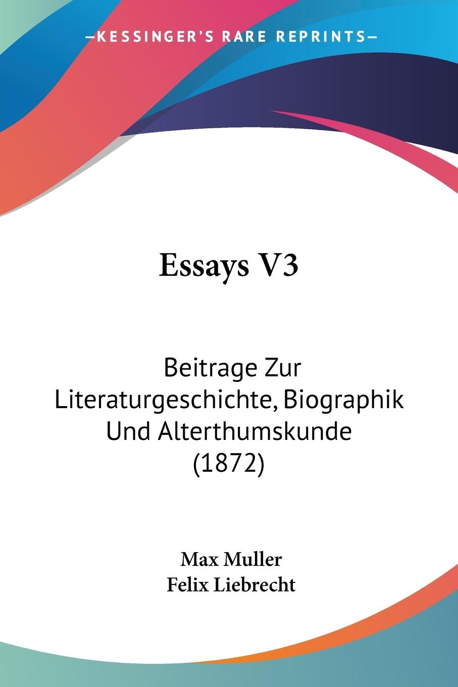 Vorderes Coverbild Essays V3