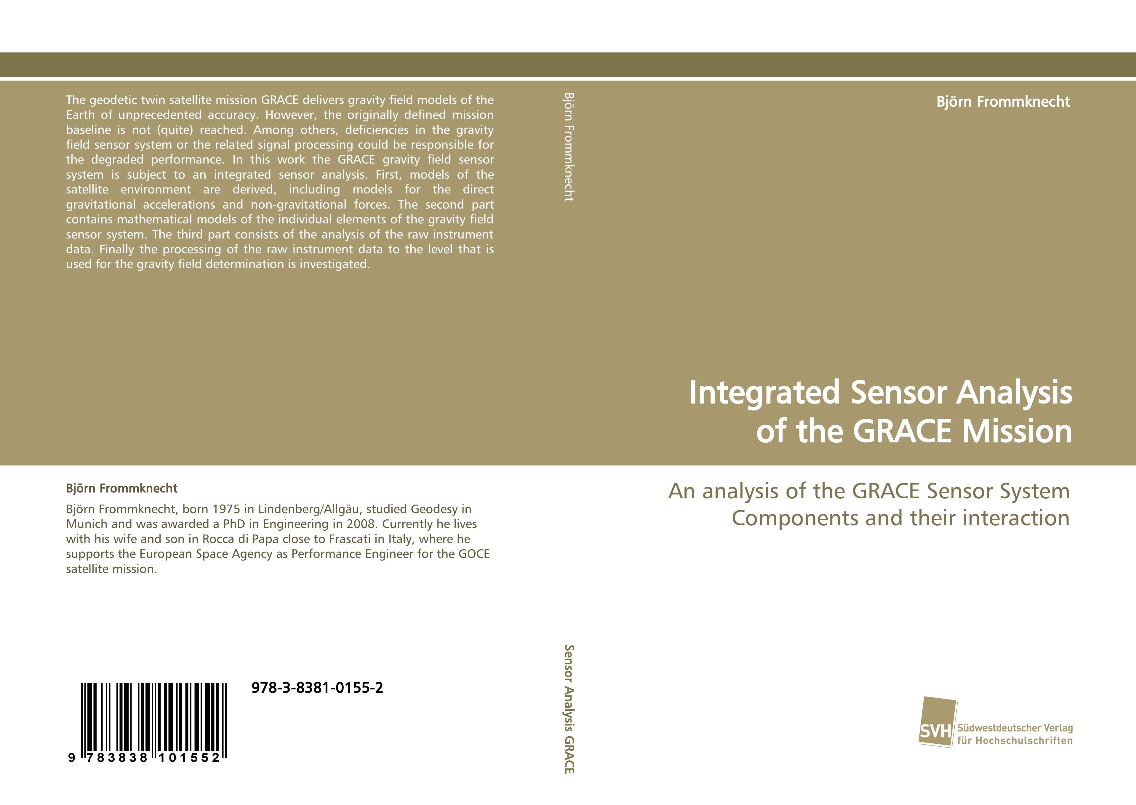 Vorderes Coverbild Integrated Sensor Analysis of the GRACE Mission