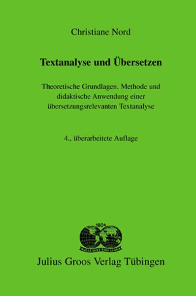 Vorderes Coverbild Textanalyse und Übersetzen