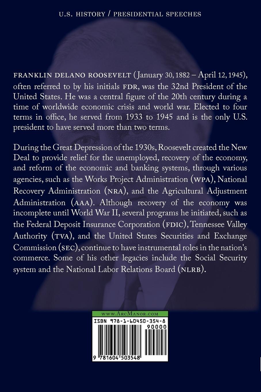 Rückseitencover The Fireside Chats of Franklin Delano Roosevelt