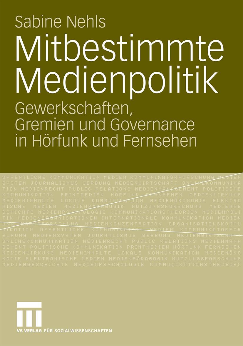 Vorderes Coverbild Mitbestimmte Medienpolitik