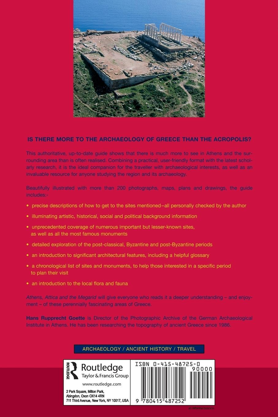 Rückseitencover Athens, Attica and the Megarid