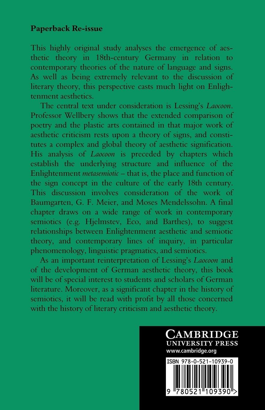 Rückseitencover Lessing's Laocoon