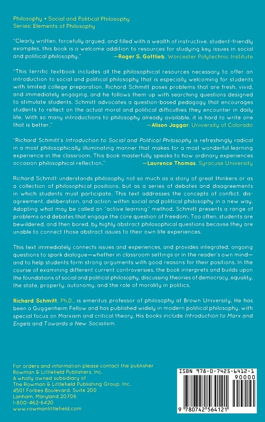 Rückseitencover Introduction to Social and Political Philosophy