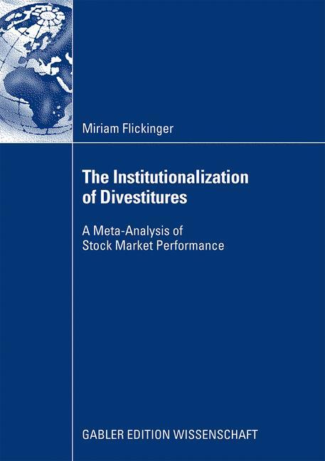Vorderes Coverbild The Institutionalization of Divestitures
