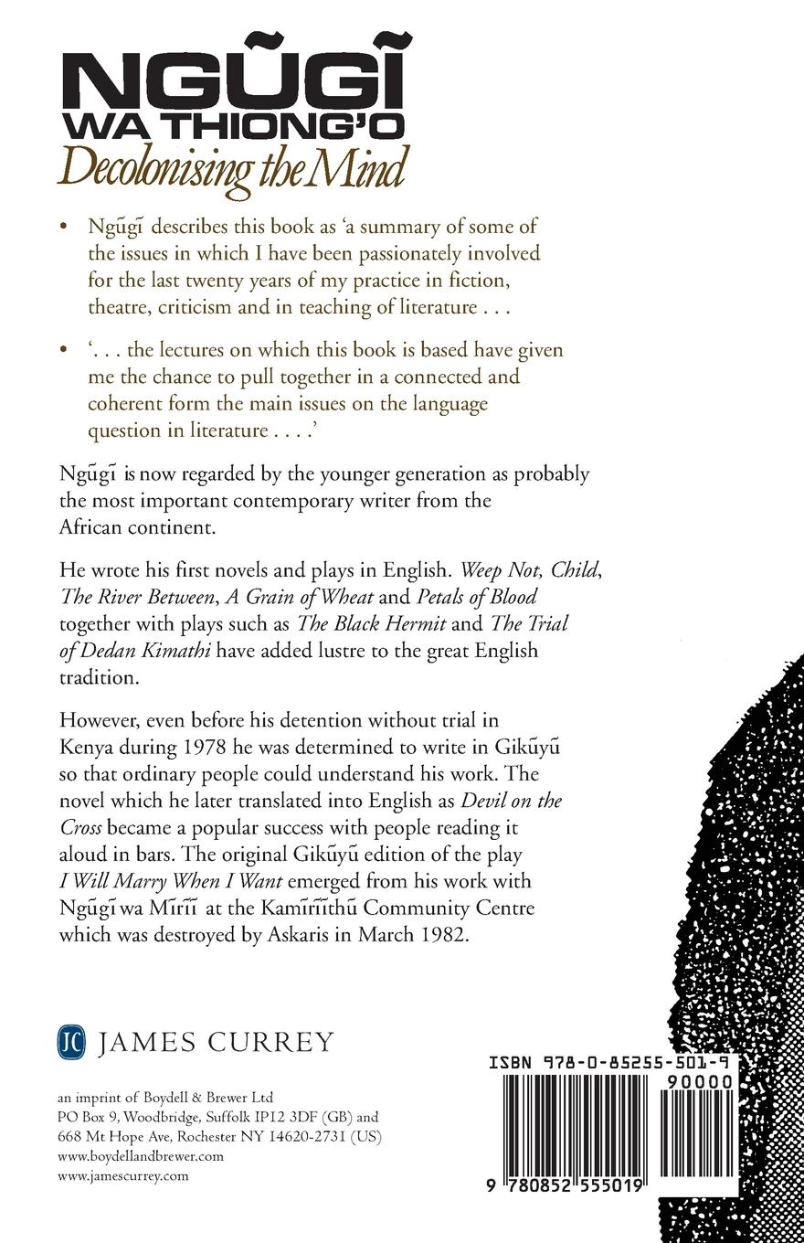 Rückseitencover Decolonising the Mind