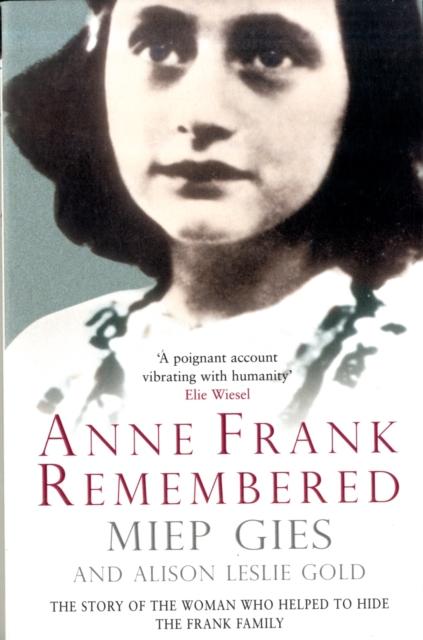 Vorderes Coverbild Anne Frank Remembered
