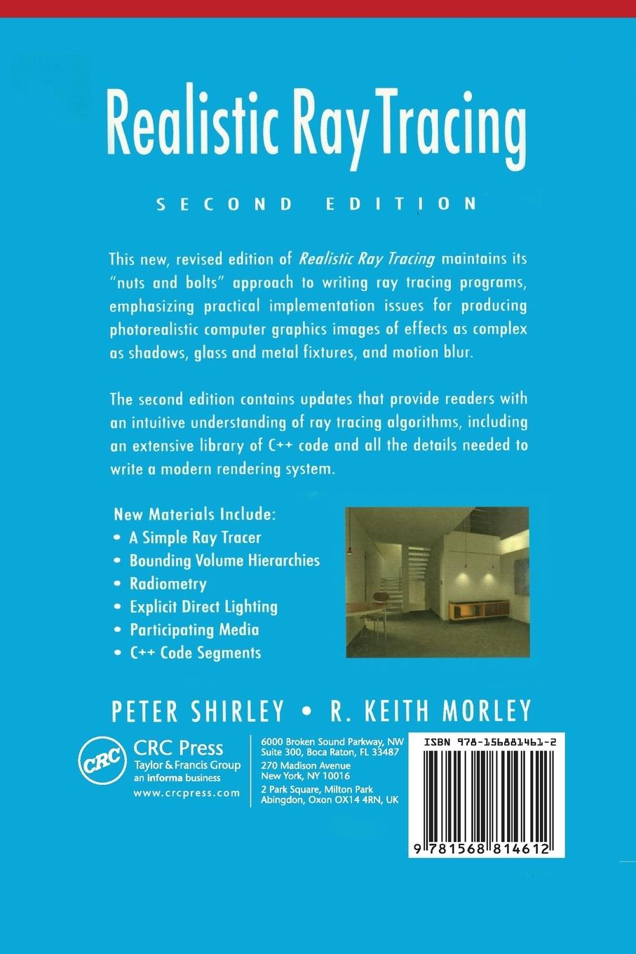 Rückseitencover Realistic Ray Tracing