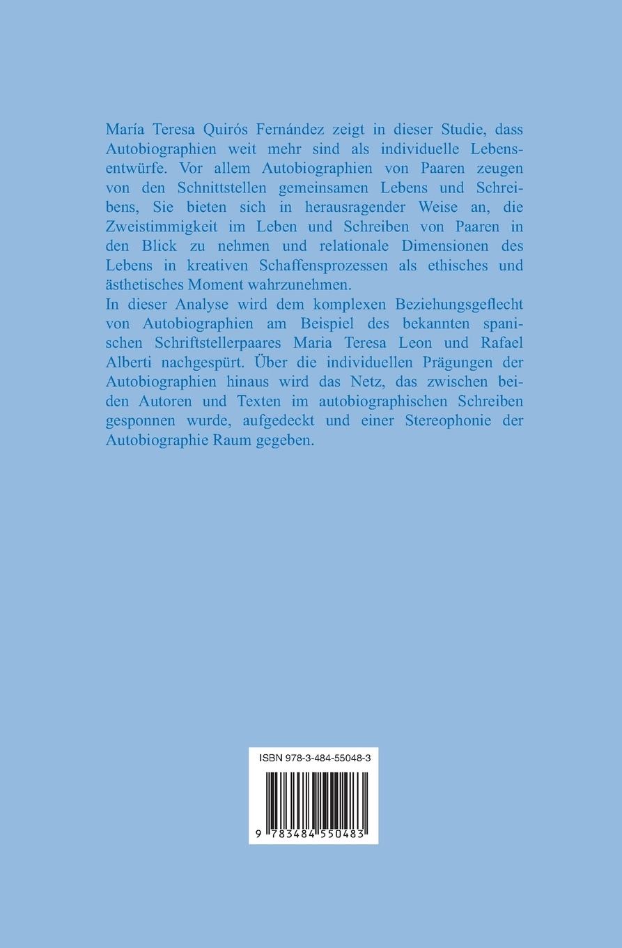 Rückseitencover Stereophonie der Autobiographie