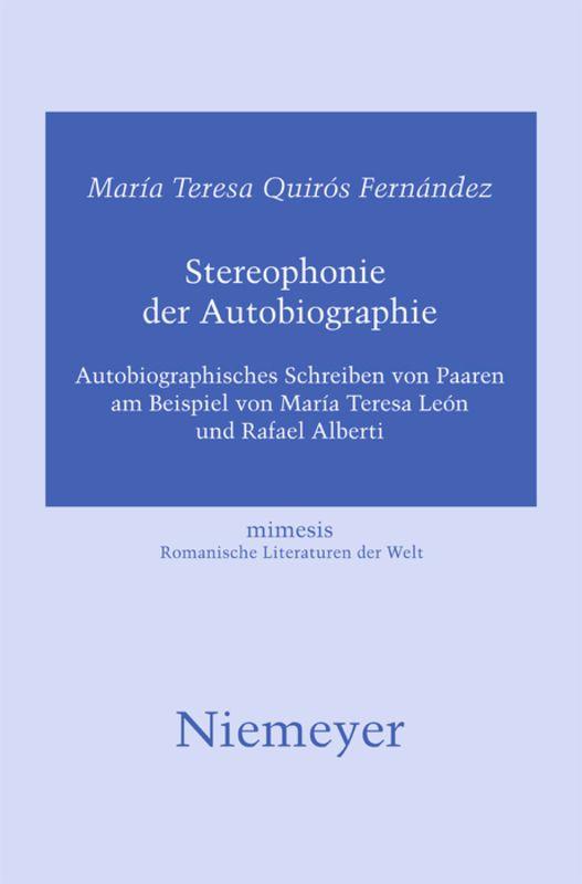 Vorderes Coverbild Stereophonie der Autobiographie