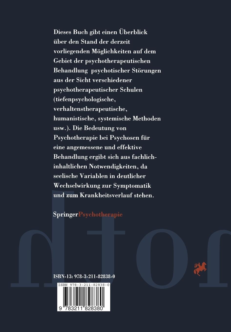 Rückseitencover Psychotherapie mit psychotischen Menschen