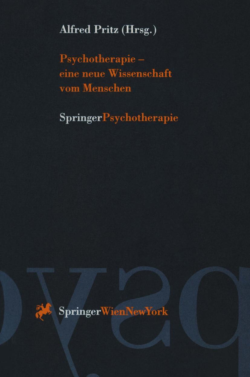 Vorderes Coverbild Psychotherapie - eine neue Wissenschaft vom Menschen
