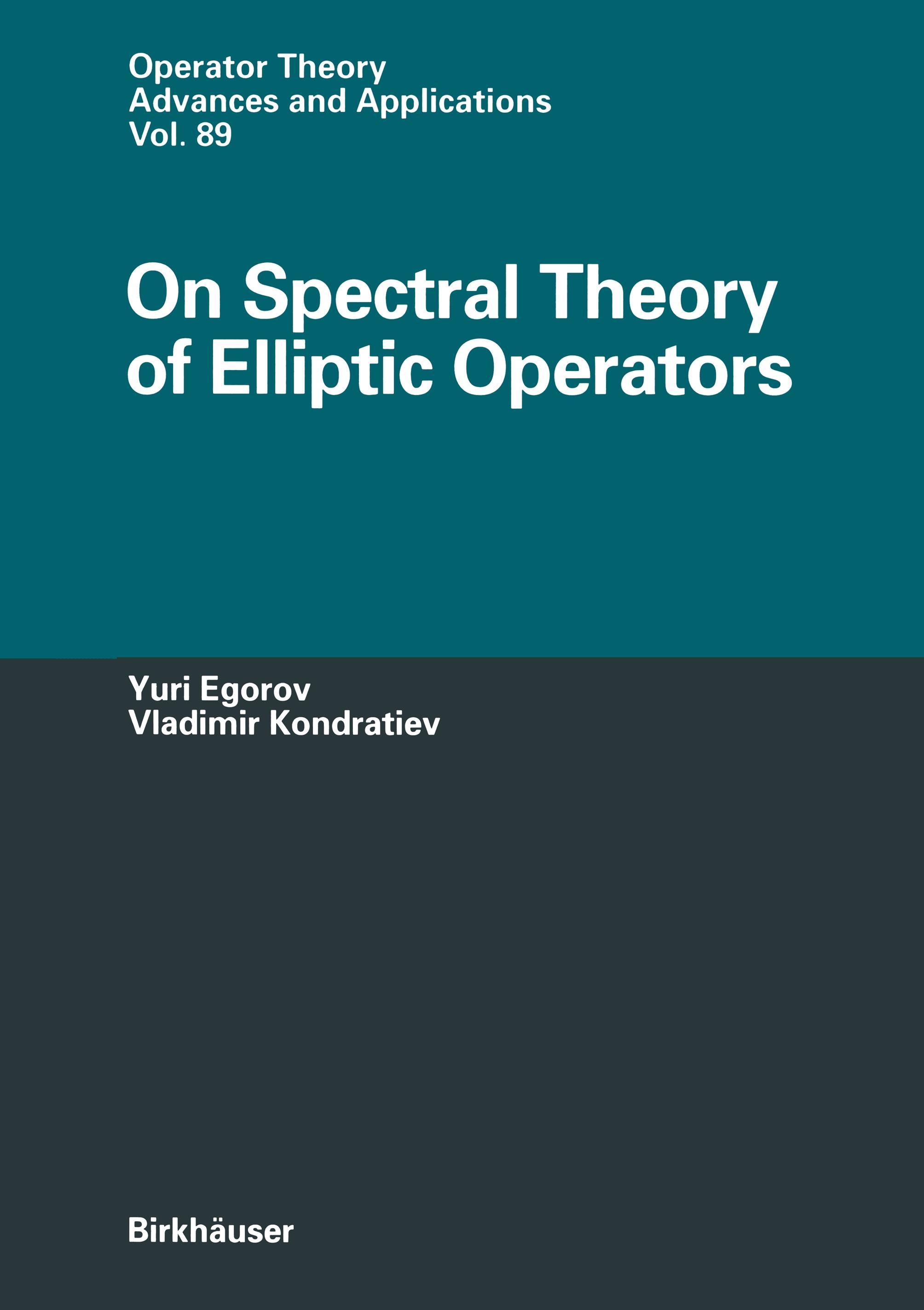 Vorderes Coverbild On Spectral Theory of Elliptic Operators