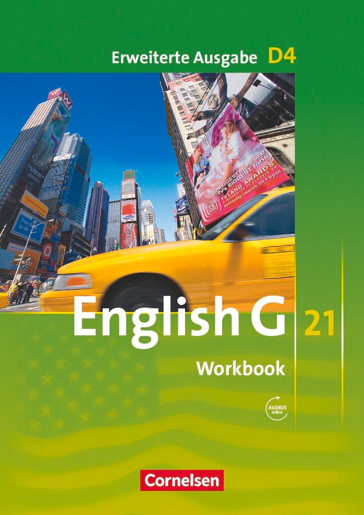 Vorderes Coverbild English G 21. Erweiterte Ausgabe D 4. Workbook mit Audios online