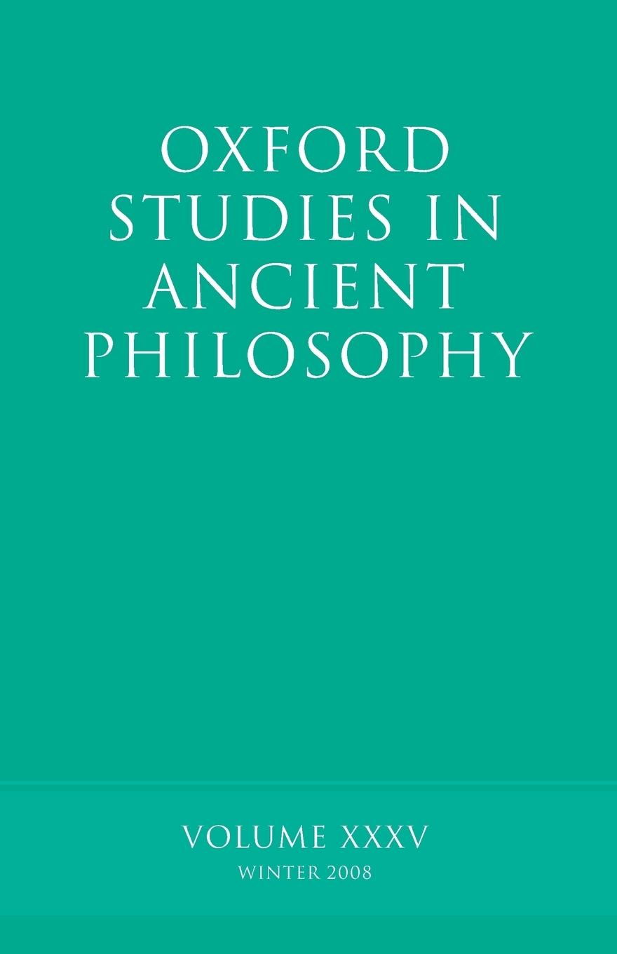 Vorderes Coverbild Oxford Studies in Ancient Philosophy