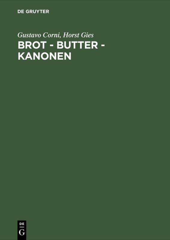Vorderes Coverbild Brot, Butter, Kanonen