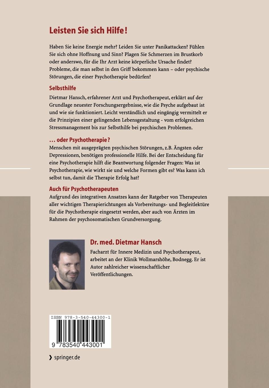 Rückseitencover Erste Hilfe für die Psyche