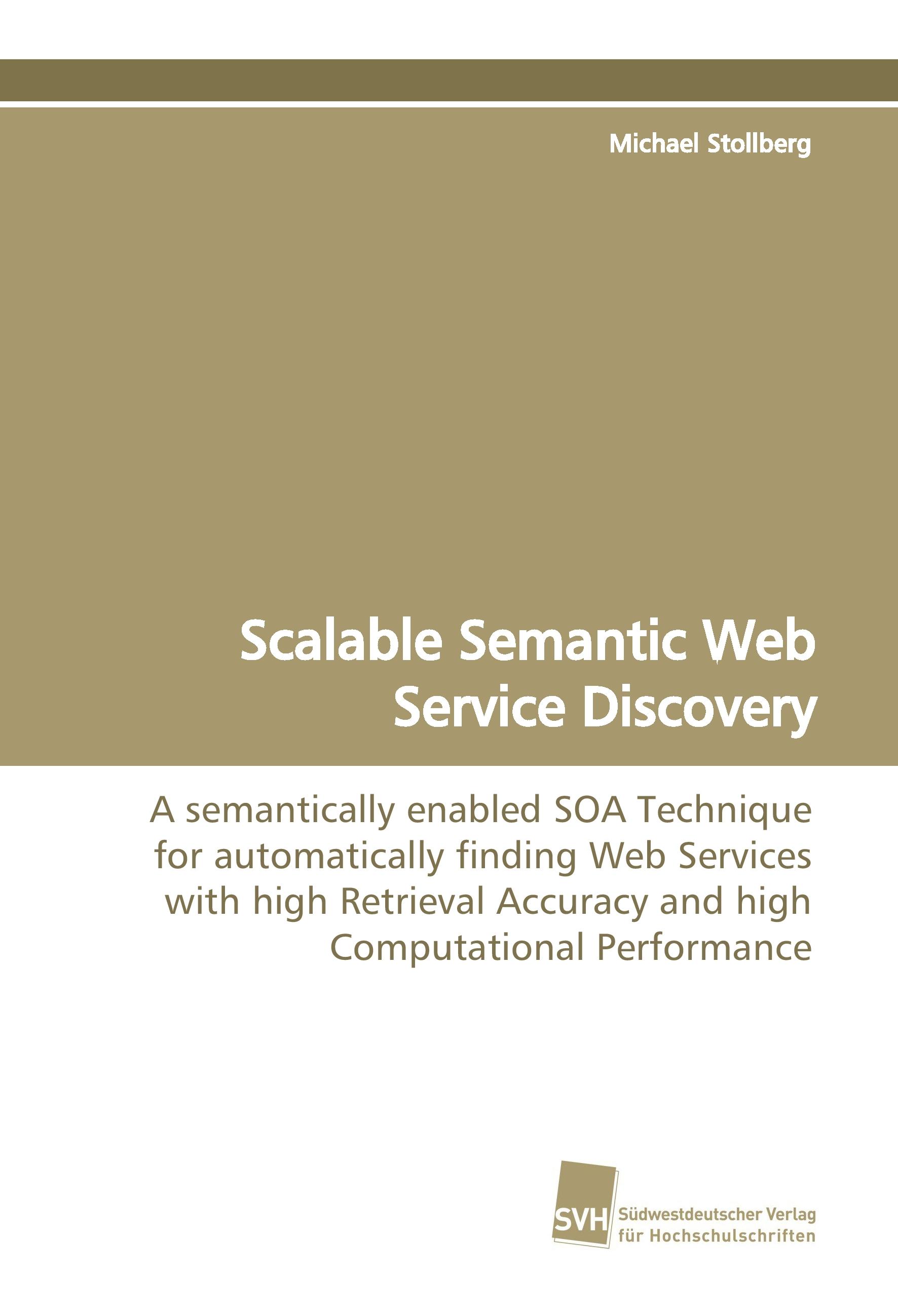 Vorderes Coverbild Scalable Semantic Web Service Discovery