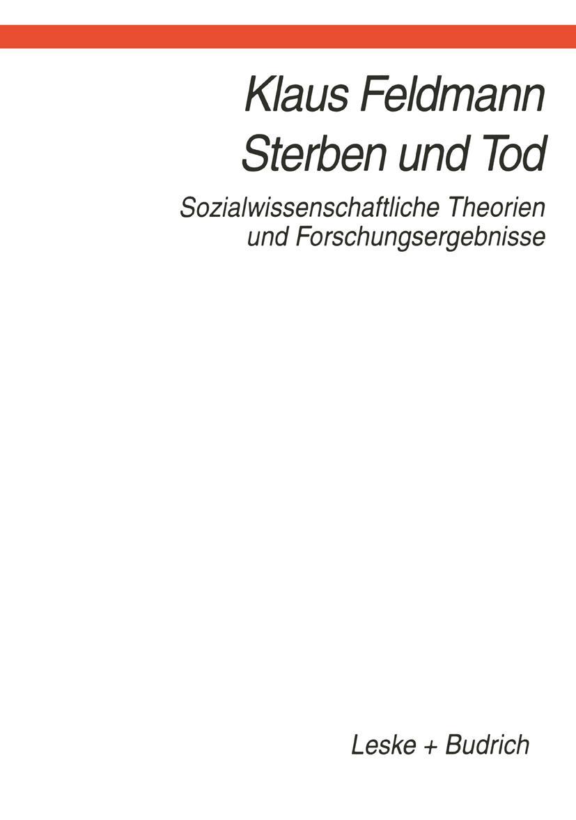 Vorderes Coverbild Sterben und Tod