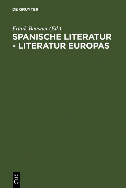 Vorderes Coverbild Spanische Literatur - Literatur Europas