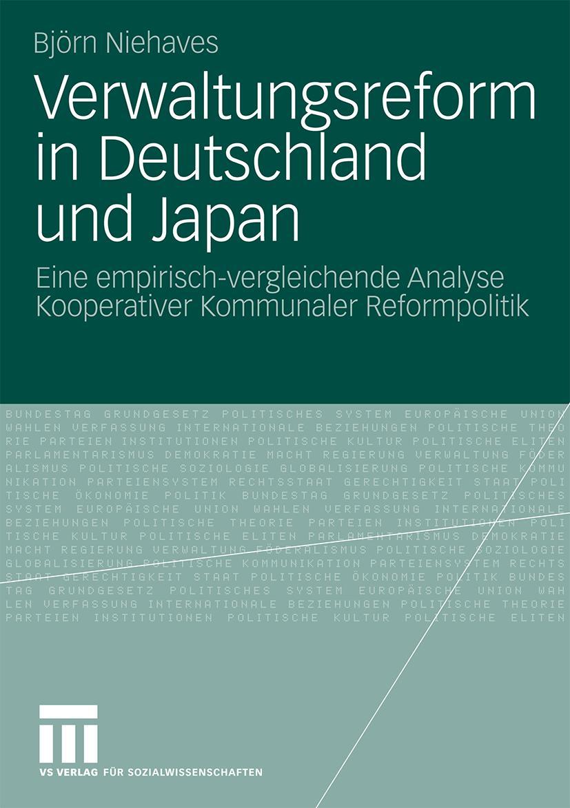 Vorderes Coverbild Verwaltungsreform in Deutschland und Japan