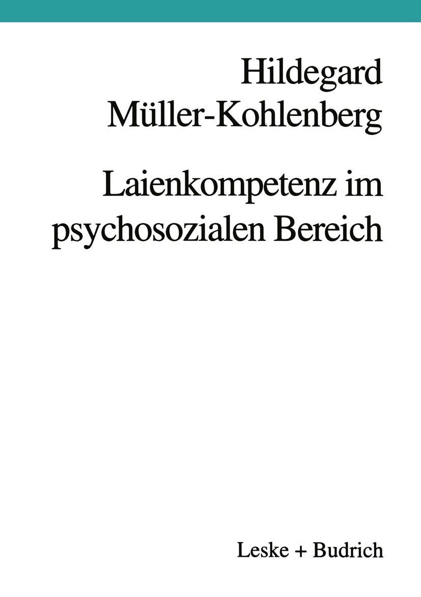 Vorderes Coverbild Laienkompetenz im psychosozialen Bereich