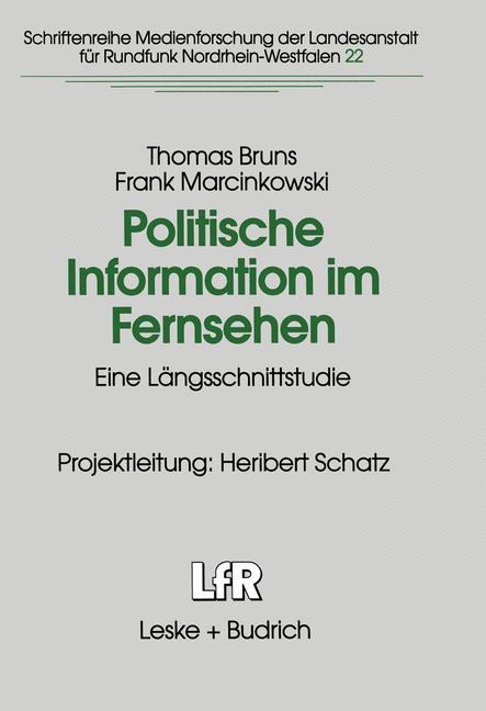 Vorderes Coverbild Politische Information im Fernsehen