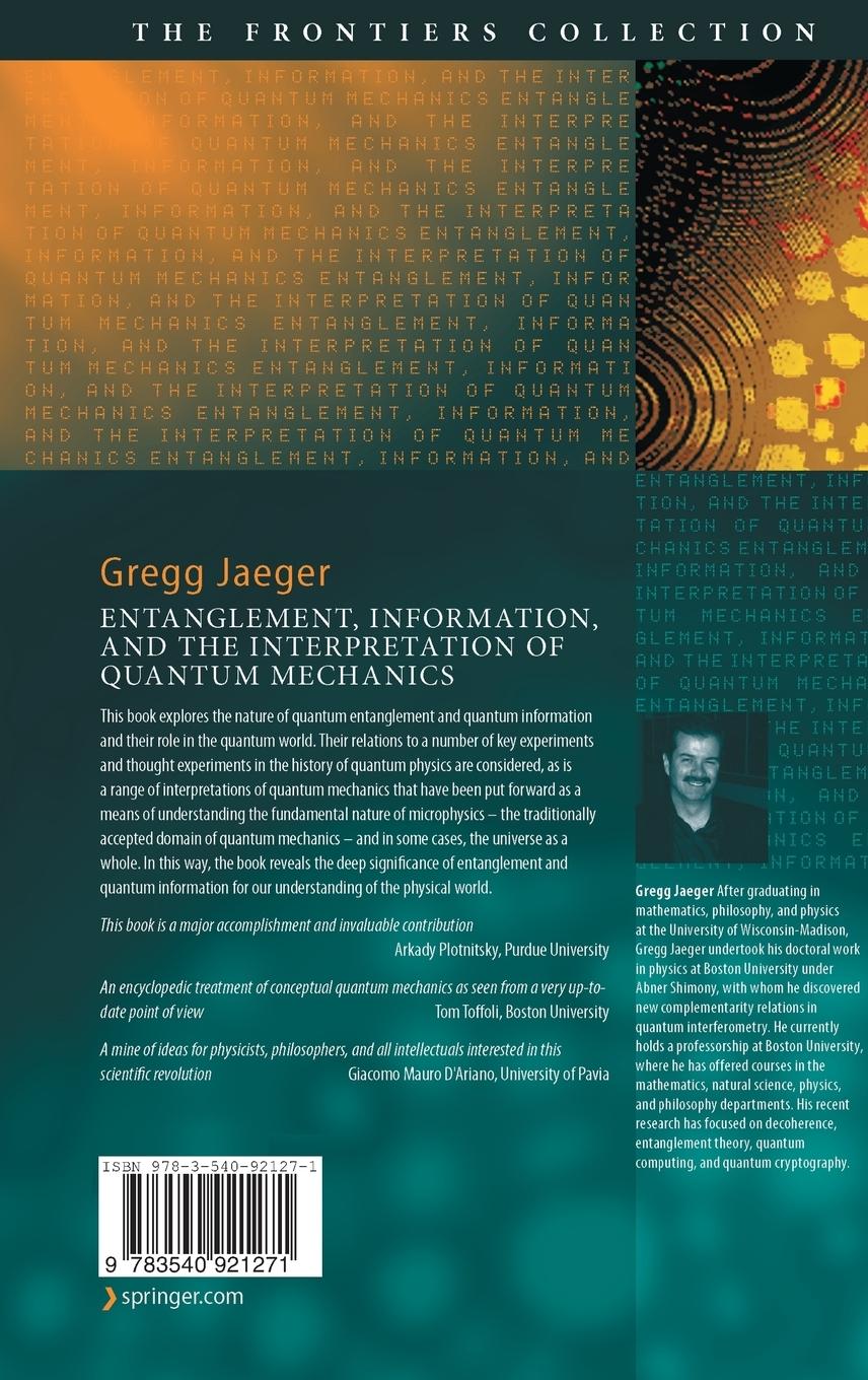 Rückseitencover Entanglement, Information, and the Interpretation of Quantum Mechanics