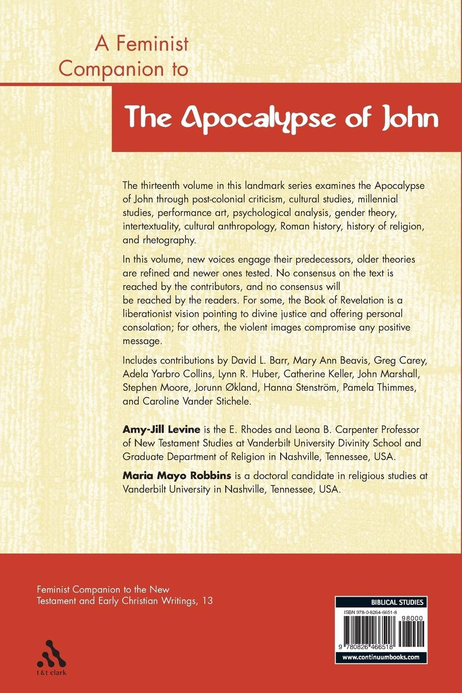Rückseitencover A Feminist Companion to the Apocalypse of John