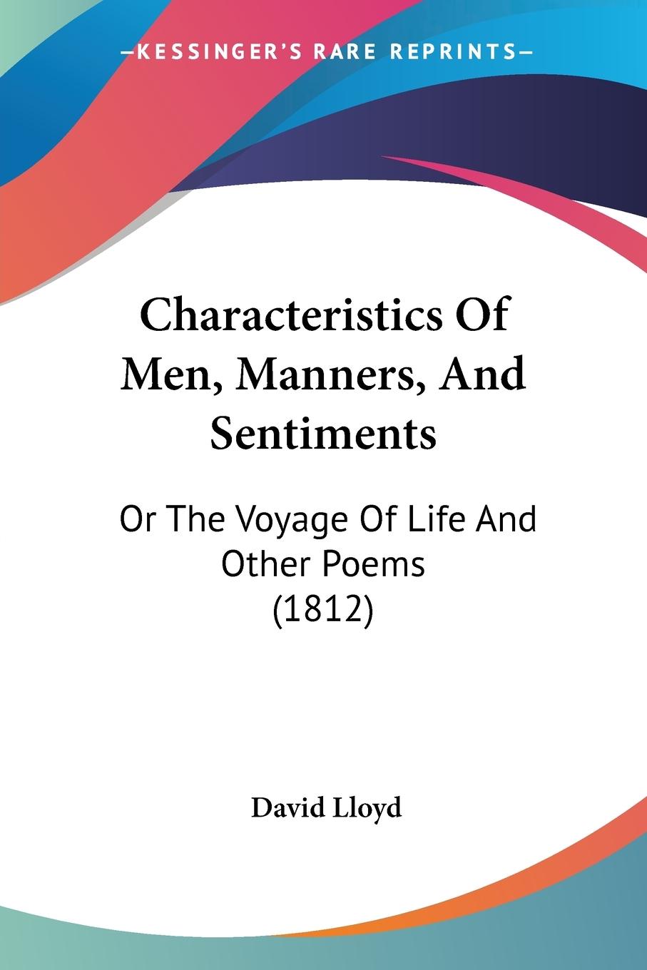 Vorderes Coverbild Characteristics Of Men, Manners, And Sentiments