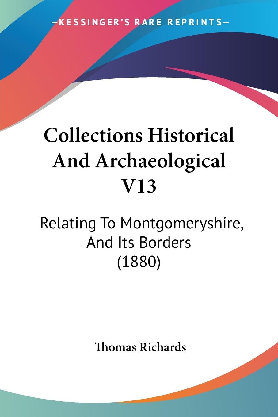 Vorderes Coverbild Collections Historical And Archaeological V13