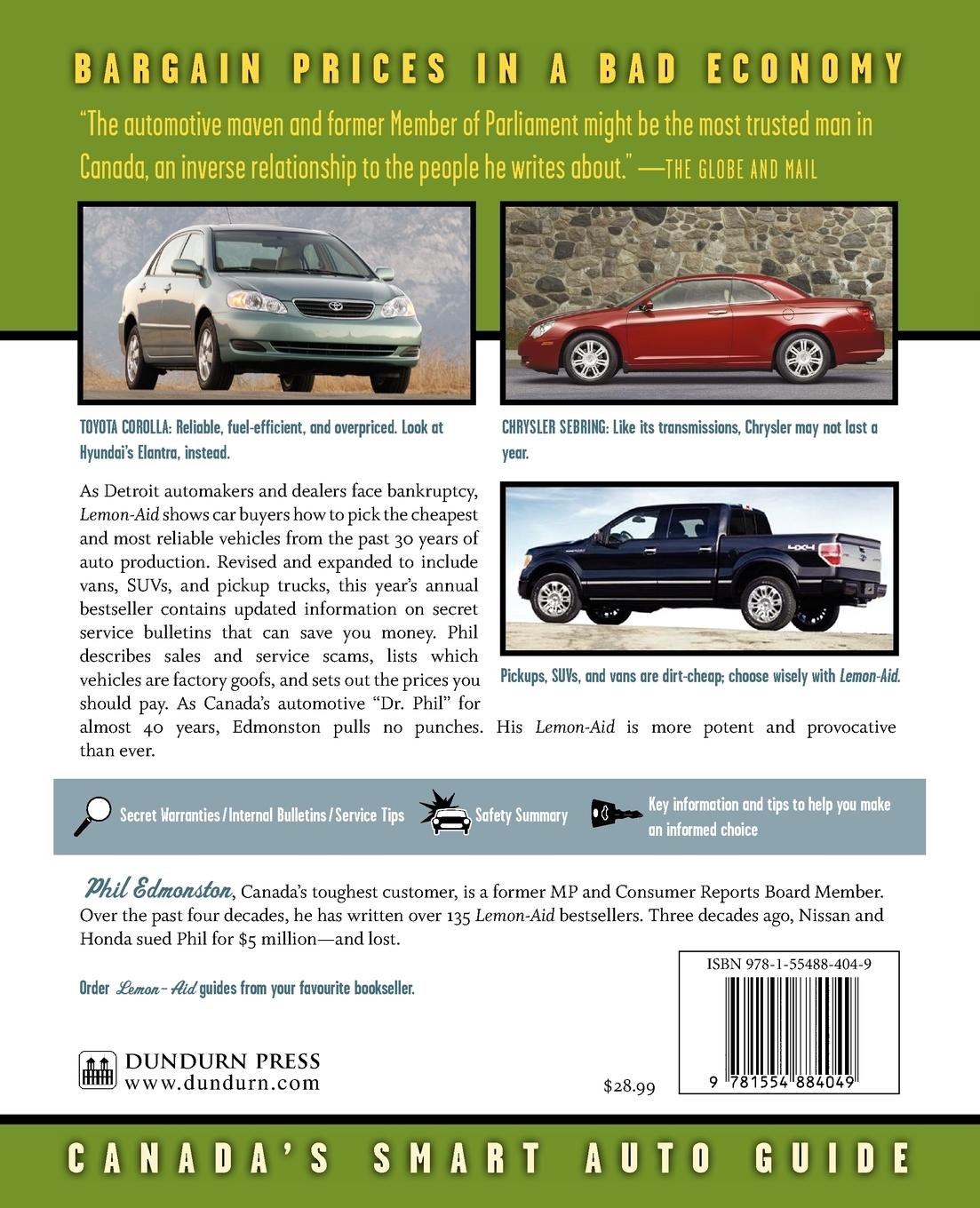 Rückseitencover Lemon-Aid Used Cars and Trucks 2009-2010