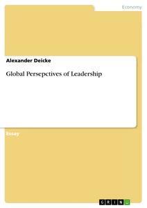 Vorderes Coverbild Global Persepctives of Leadership