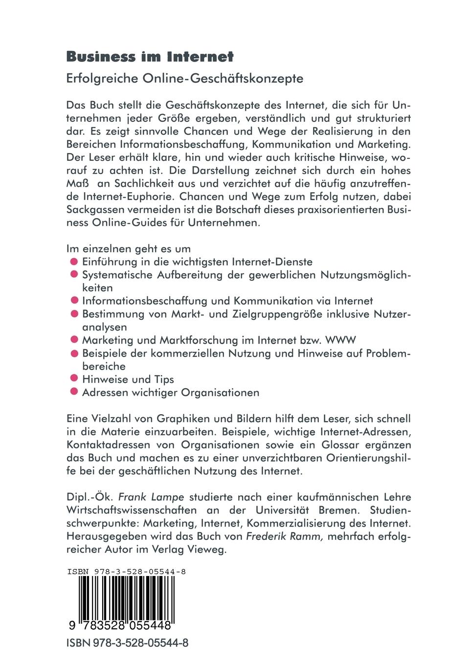 Rückseitencover Business im Internet