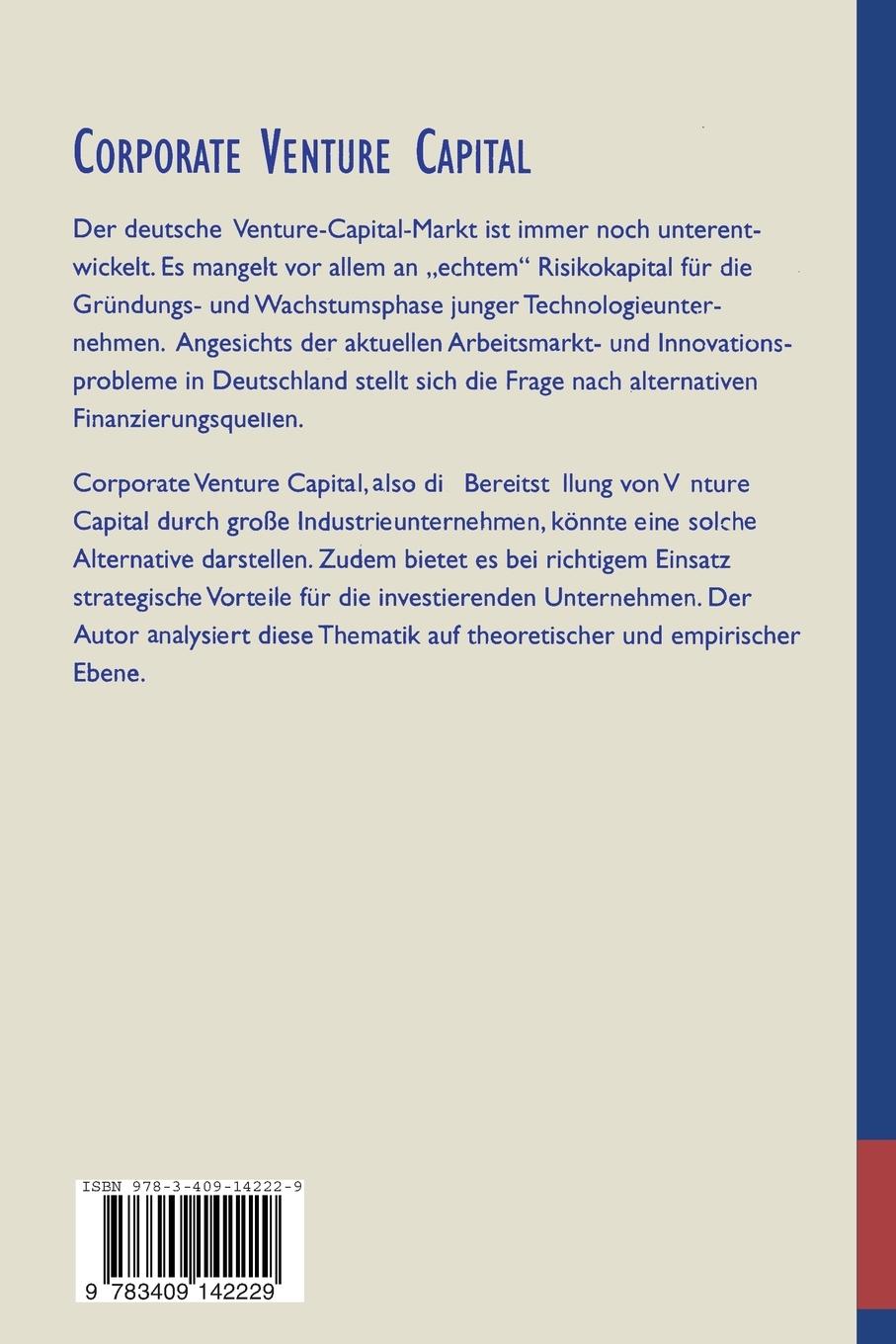 Rückseitencover Corporate Venture Capital