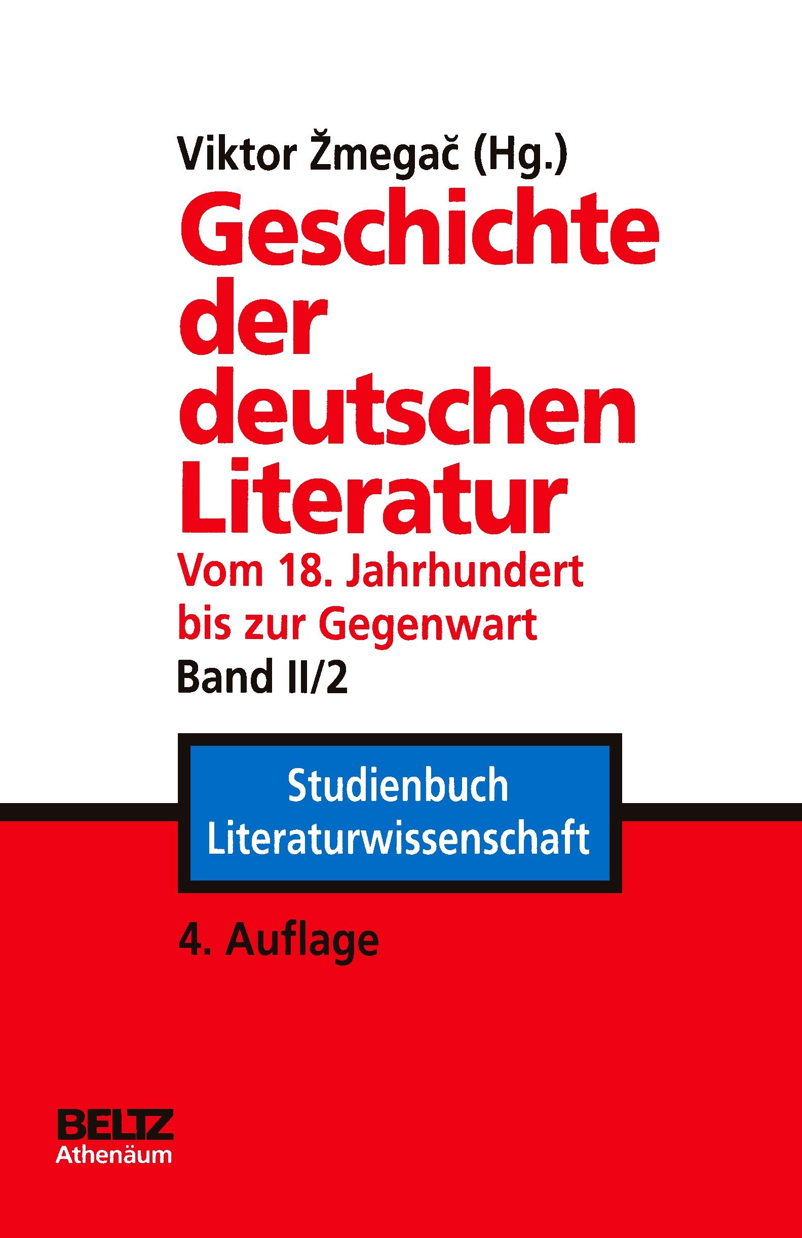 Vorderes Coverbild Geschichte der deutschen Literatur Band II/2