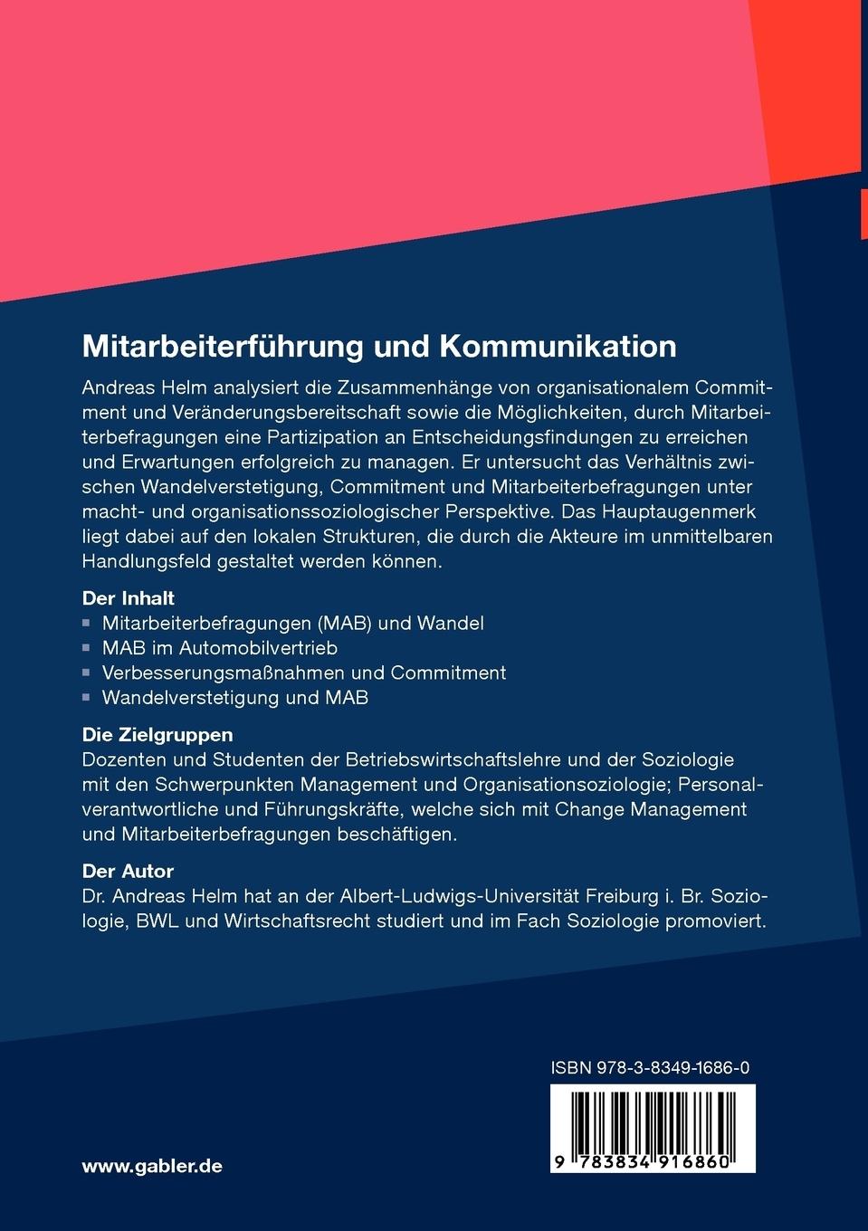 Rückseitencover Mitarbeiterführung und Kommunikation