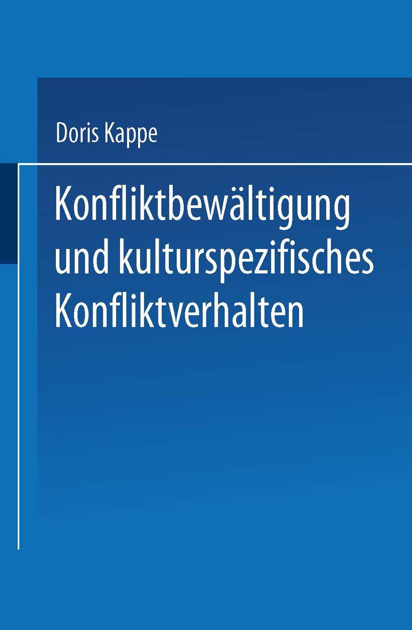 Vorderes Coverbild Konfliktbewältigung und kulturspezifisches Konfliktverhalten