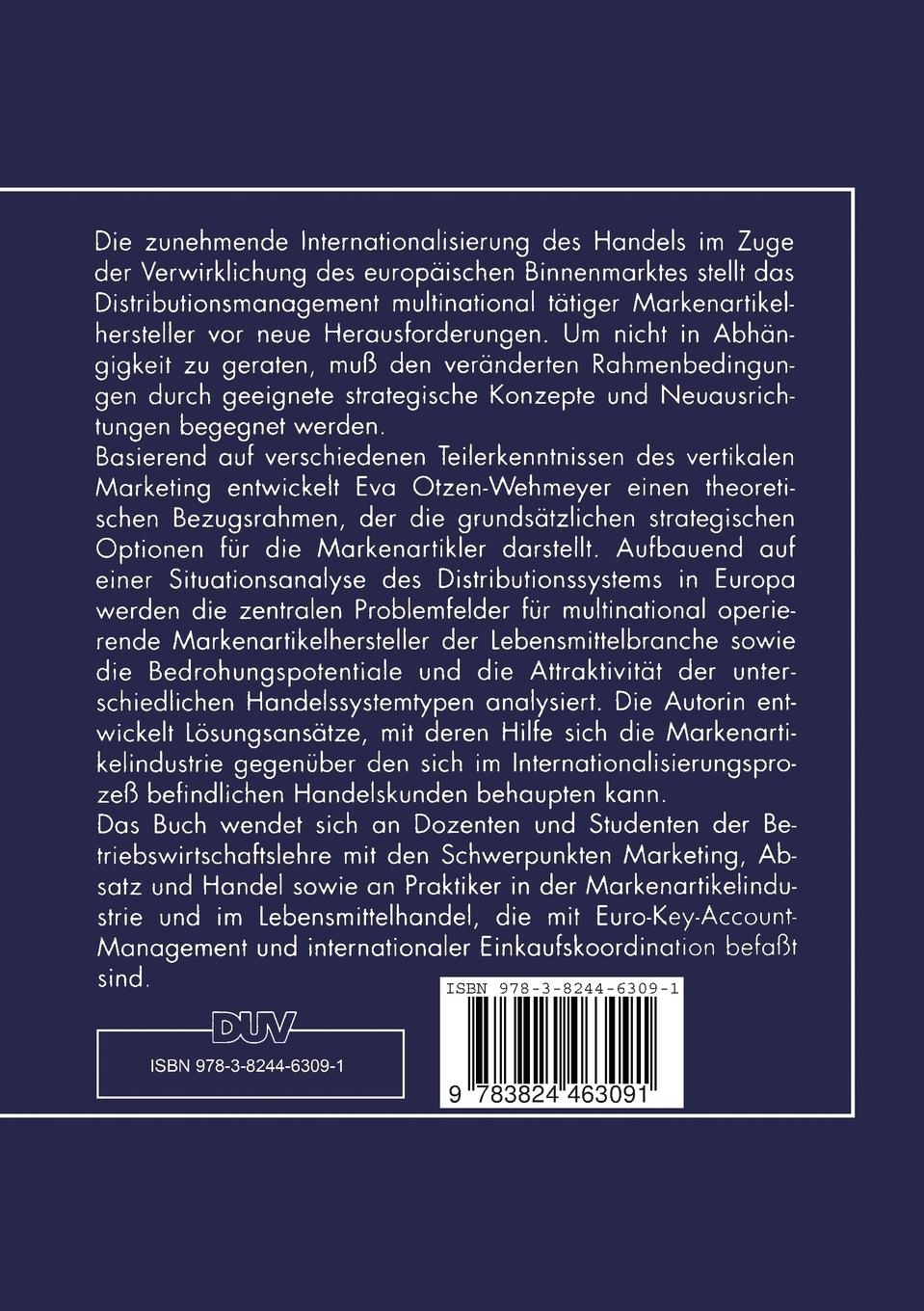 Rückseitencover Internationales vertikales Marketing