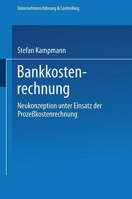 Vorderes Coverbild Bankkostenrechnung