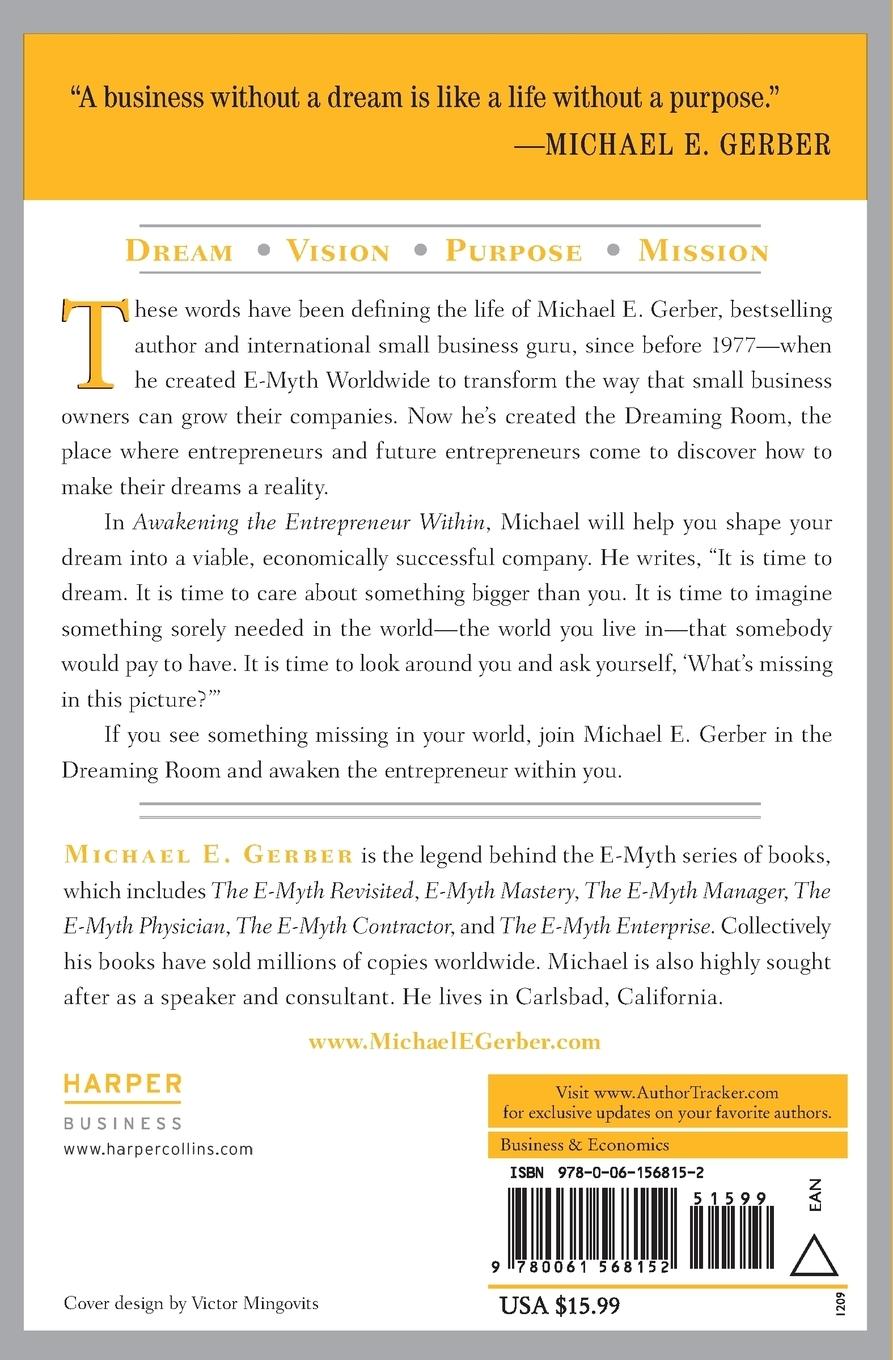 Rückseitencover Awakening the Entrepreneur Within