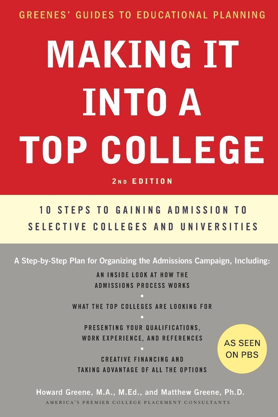 Vorderes Coverbild Making It Into a Top College, 2nd Edition