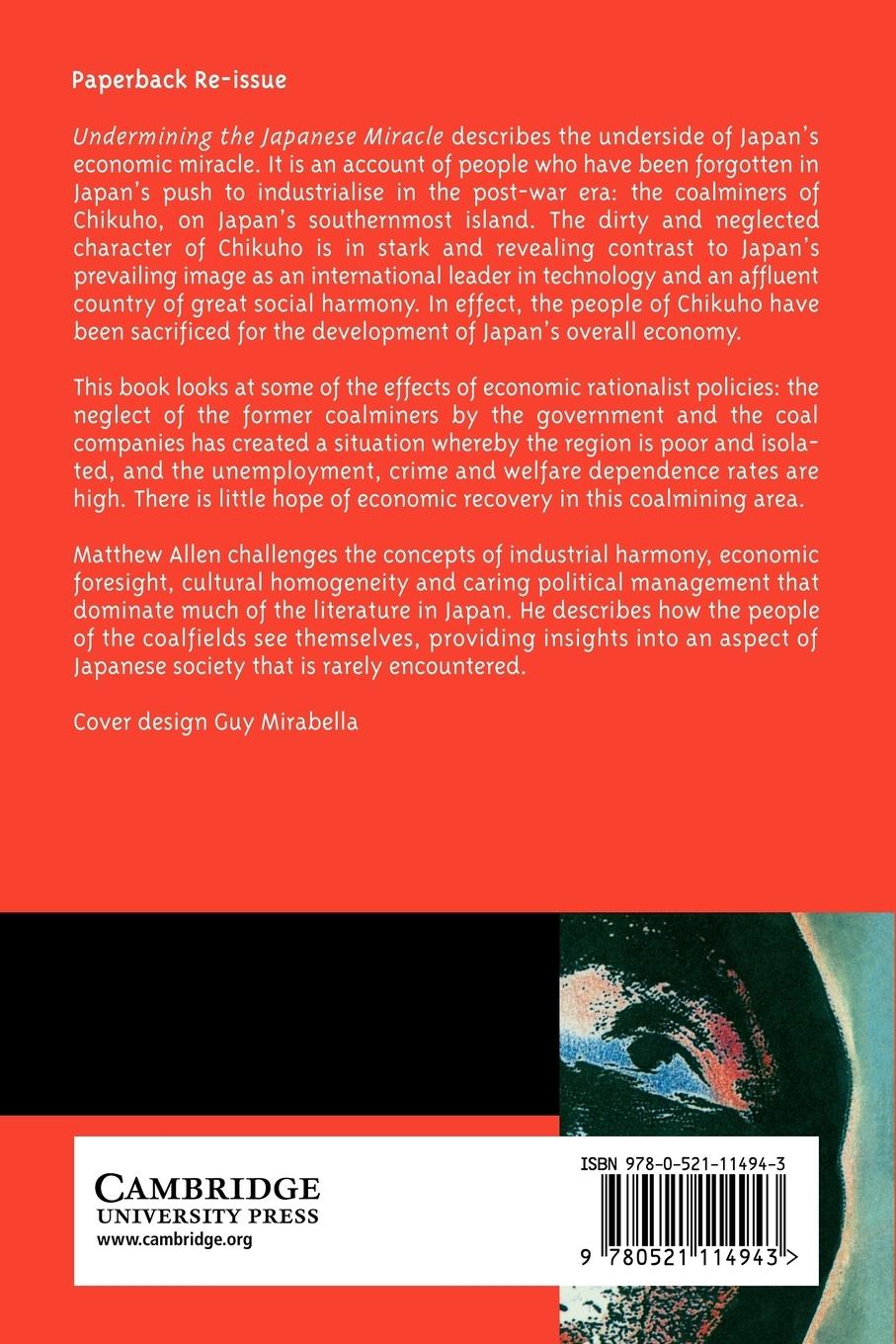 Rückseitencover Undermining the Japanese Miracle