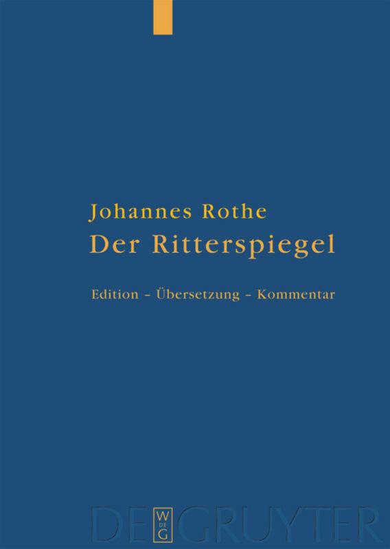 Vorderes Coverbild Der Ritterspiegel