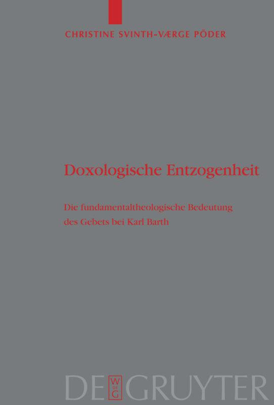 Vorderes Coverbild Doxologische Entzogenheit