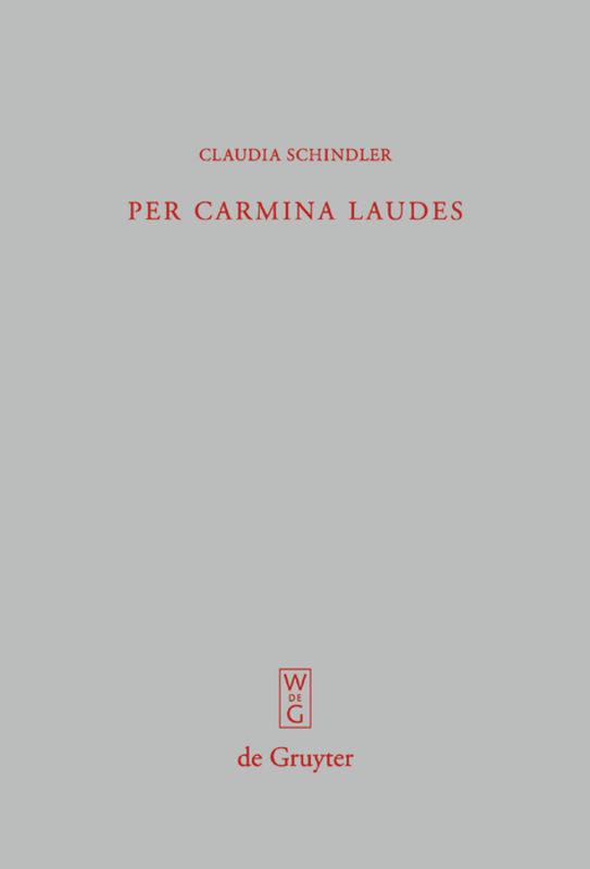 Vorderes Coverbild Per carmina laudes