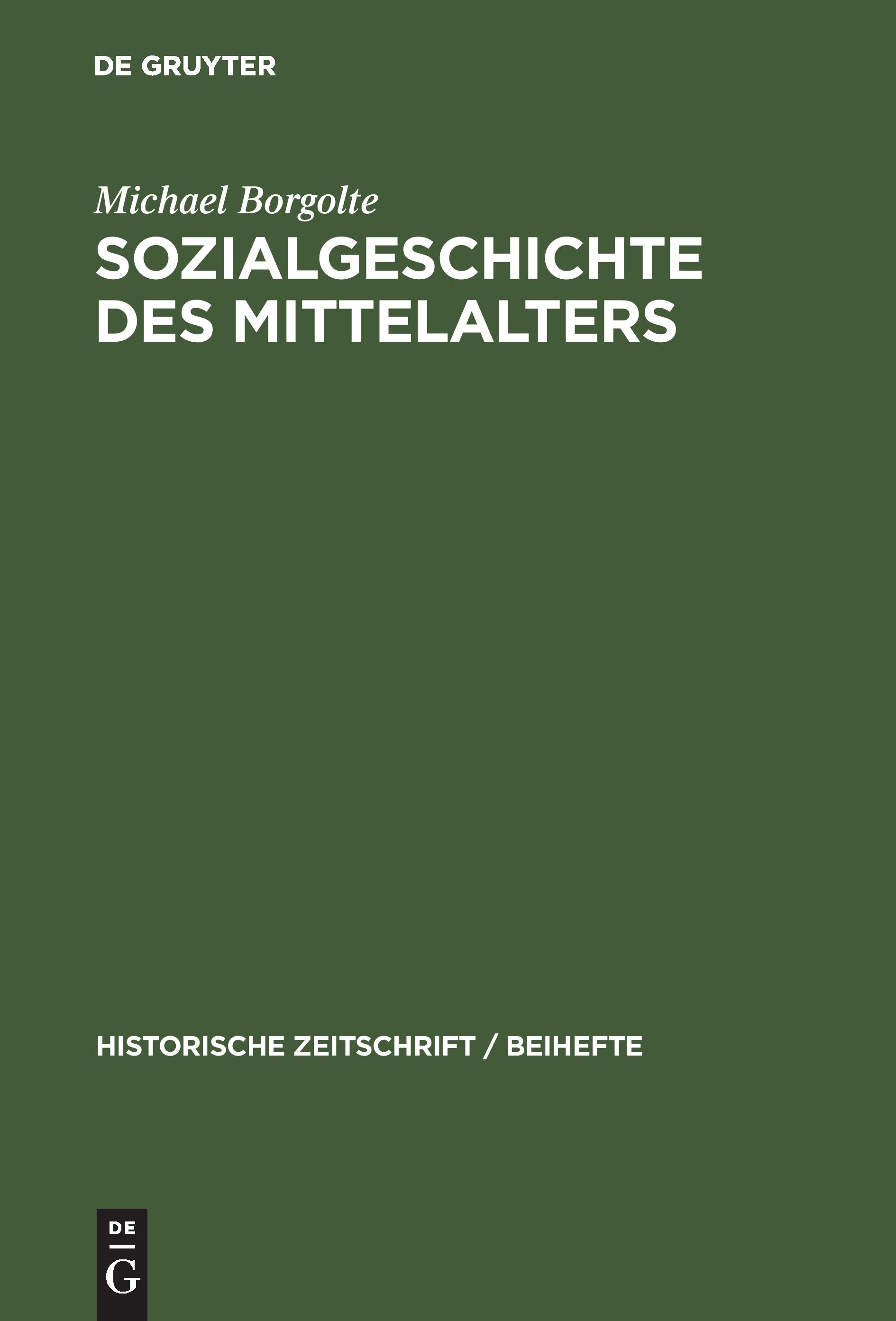 Vorderes Coverbild Sozialgeschichte des Mittelalters