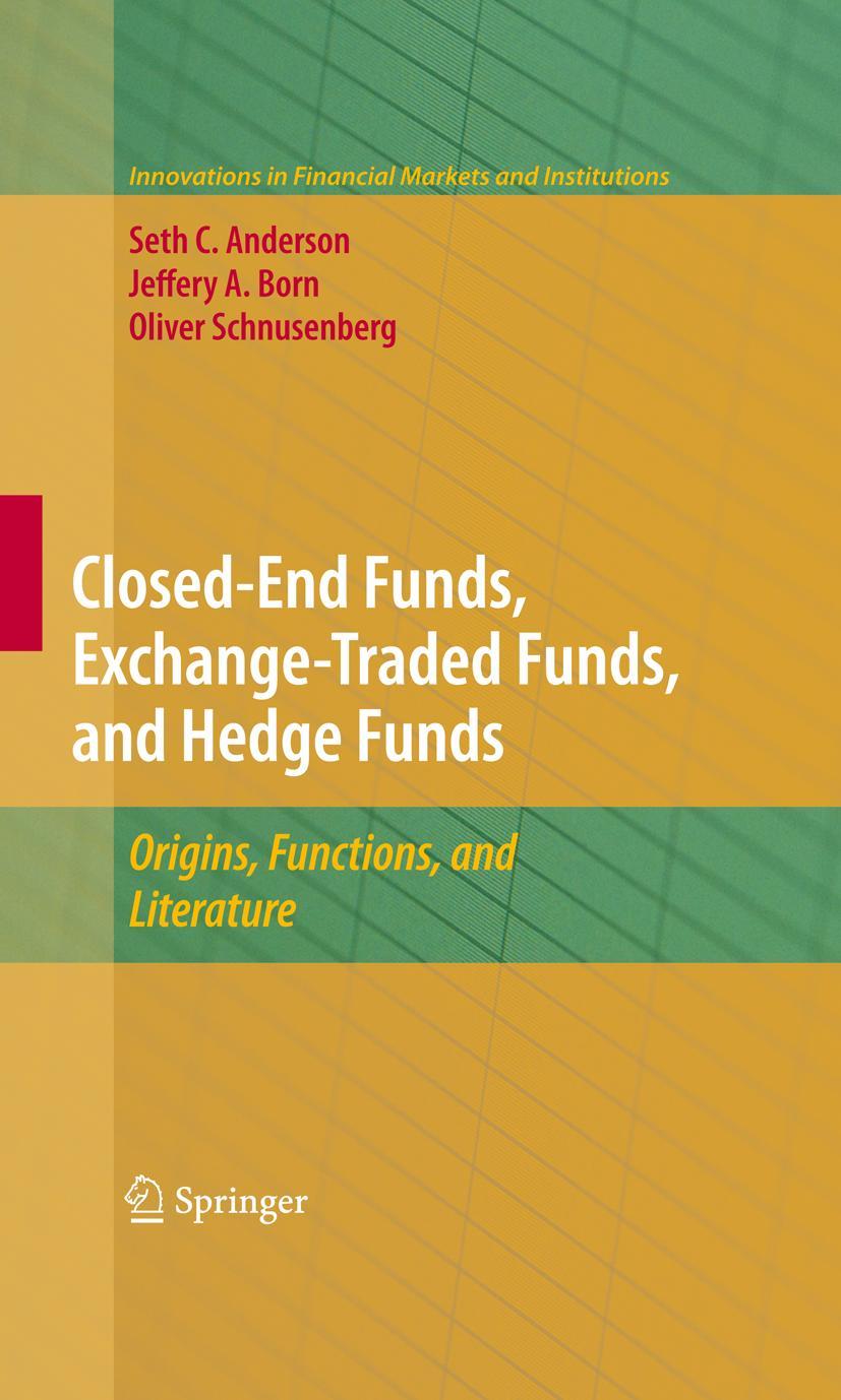 Vorderes Coverbild Closed-End Funds, Exchange-Traded Funds, and Hedge Funds