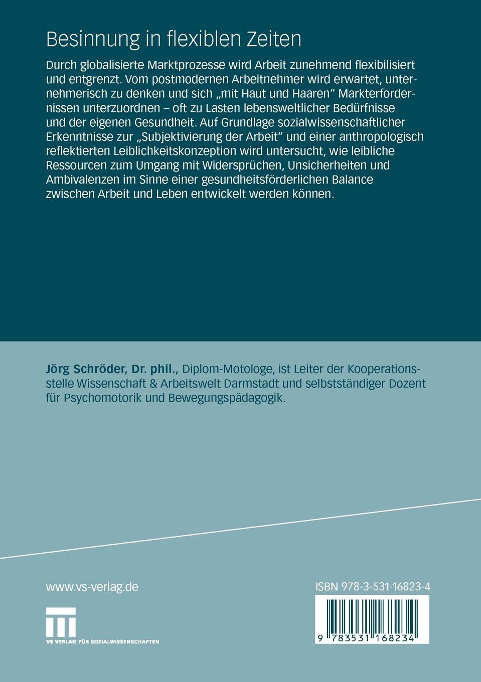 Rückseitencover Besinnung in flexiblen Zeiten